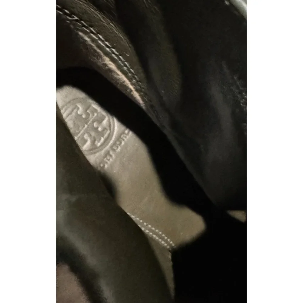 Tory Burch Sofia lugged Suede Boots Booties green size 8.5